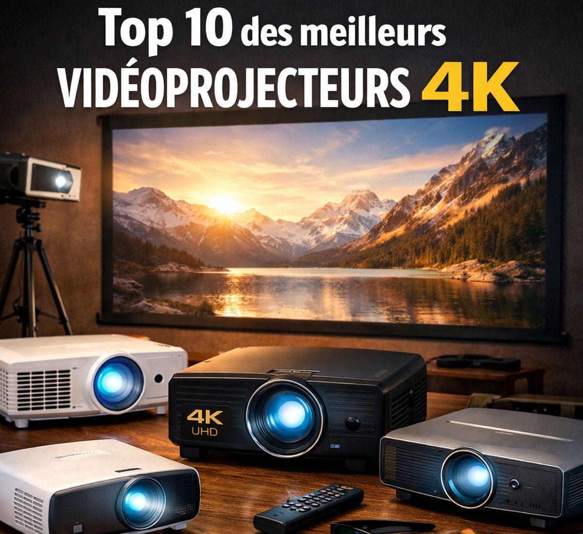 Top 10 des meilleurs vidéoprojecteurs 4k en 2026